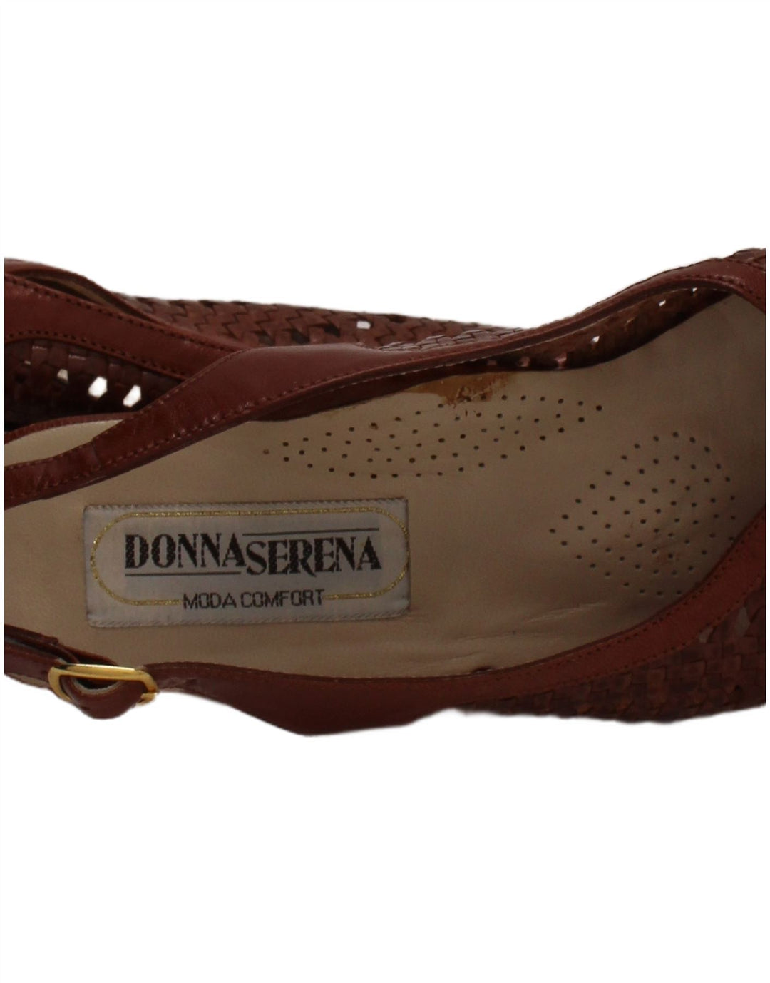 Sandale din piele Donna Serena pentru femei Mărimea UK 2.5 Piele maro