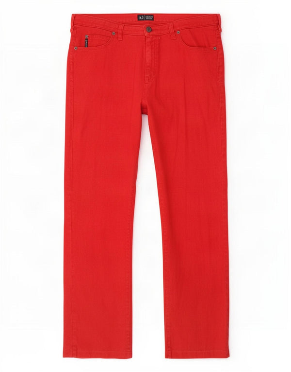 Pantaloni casual drepti pentru femei Armani L32 L29 in roșu