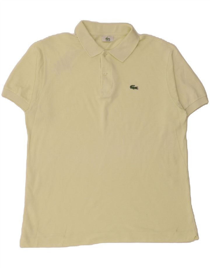 LACOSTE Mens Polo Shirt Size 5 Large Yellow Cotton Vintage Lacoste and Second-Hand Lacoste from Messina Hembry 