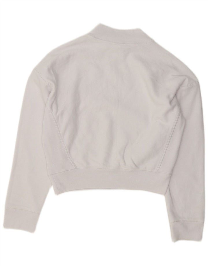Pulover pentru femei Champion Crop Pulover UK 14 Bumbac alb mediu