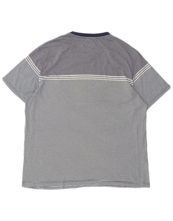 PENGUIN Tricou înalt pentru bărbați Top XL bleumarin, bumbac cu dungi