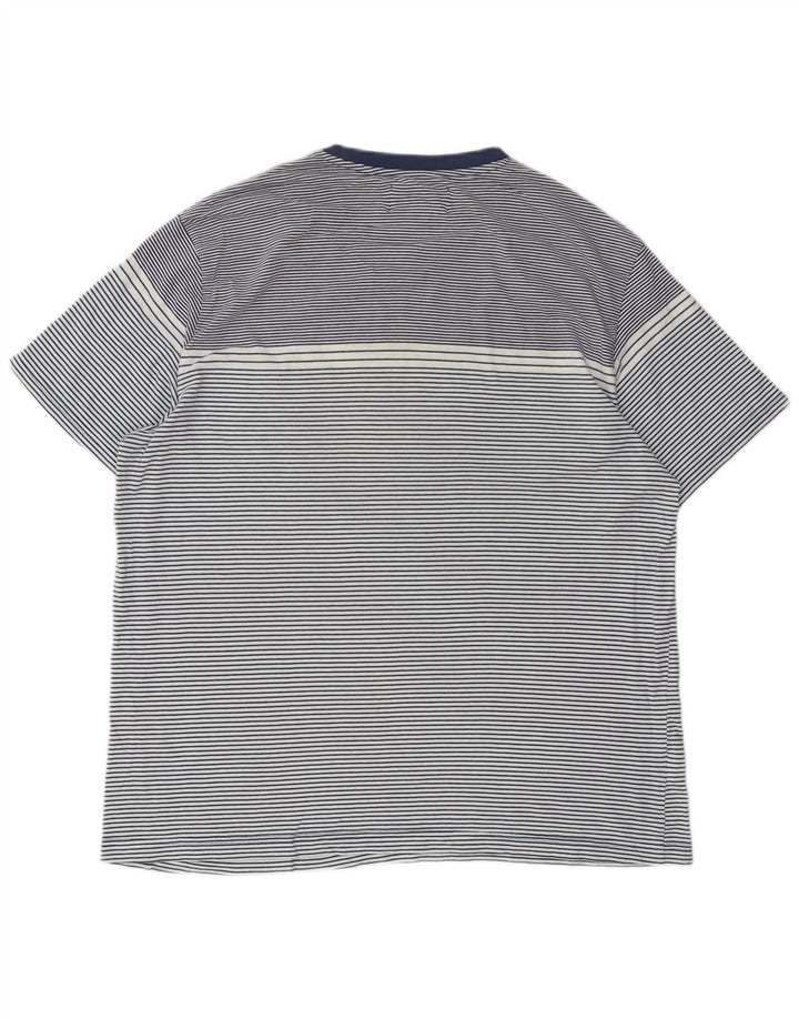 PENGUIN Tricou înalt pentru bărbați Top XL bleumarin, bumbac cu dungi