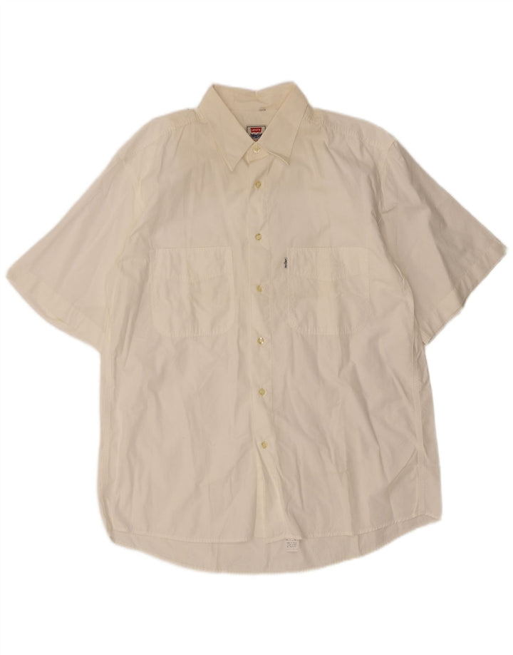 Cămașă cu mânecă scurtă Levi's pentru bărbați, mare, albă