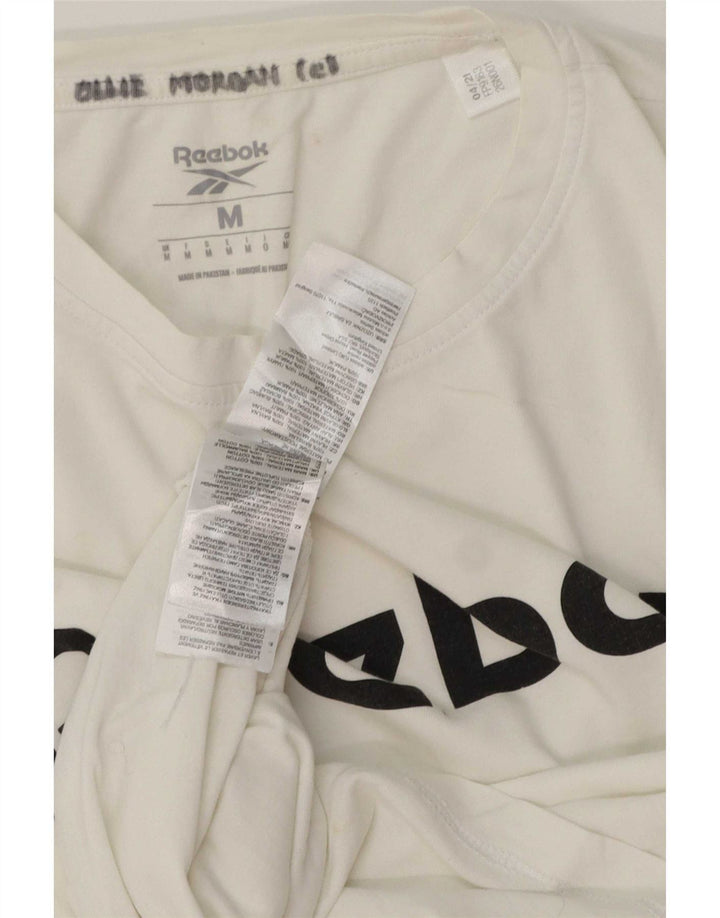 Tricou grafic pentru bărbați Reebok Top Medium White Bumbac