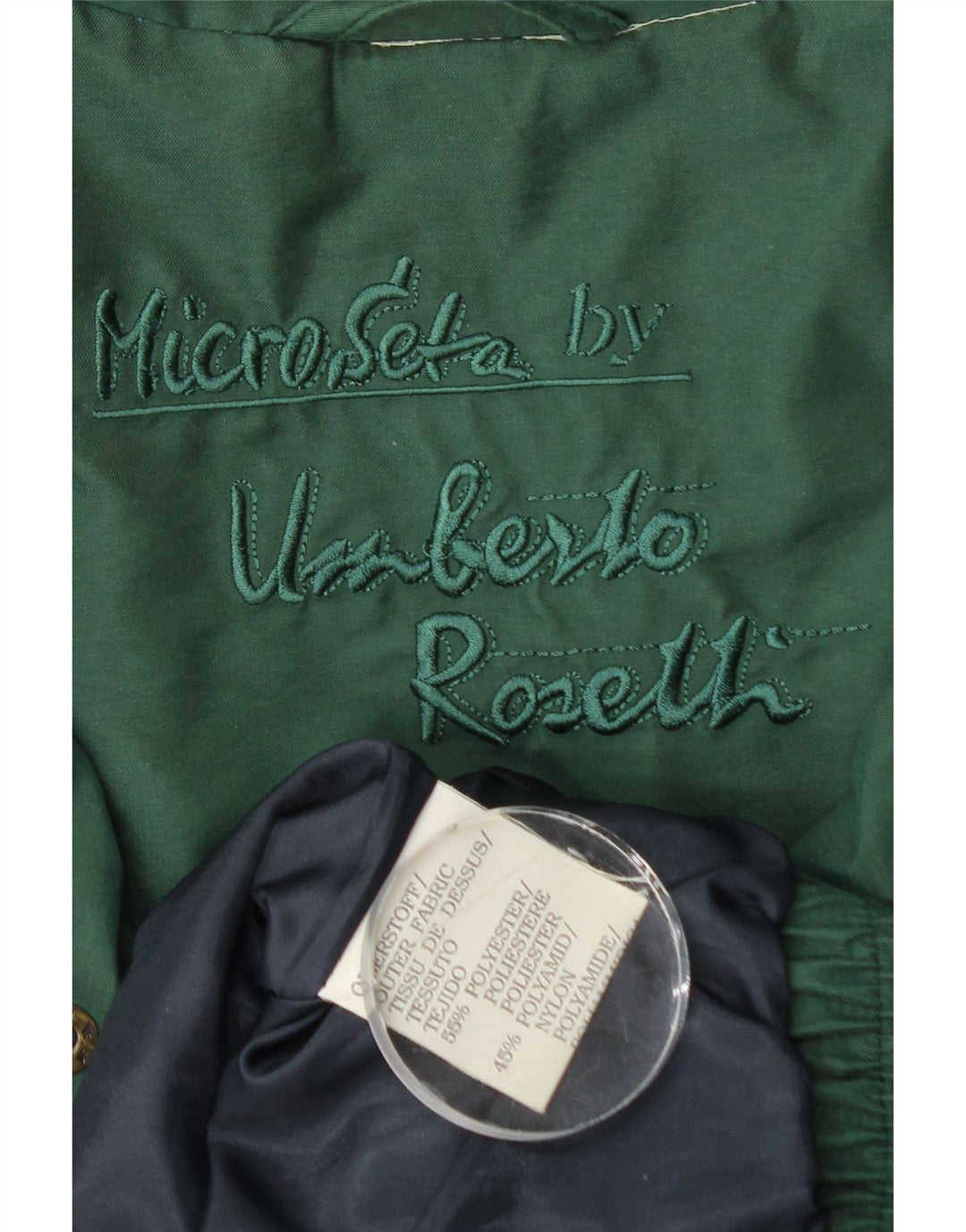 Jachetă bomber pentru bărbați Umberto Rosetti UK 40 Poliester verde mare