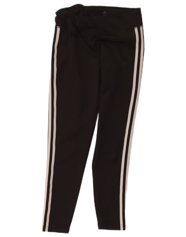 Adidas Climalite Crop Leggings pentru femei UK 12/14 Poliester mediu negru
