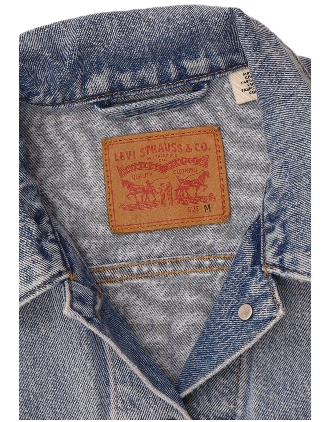 Jachetă de blugi pentru femei LEVI'S UK 14 Medium Blue