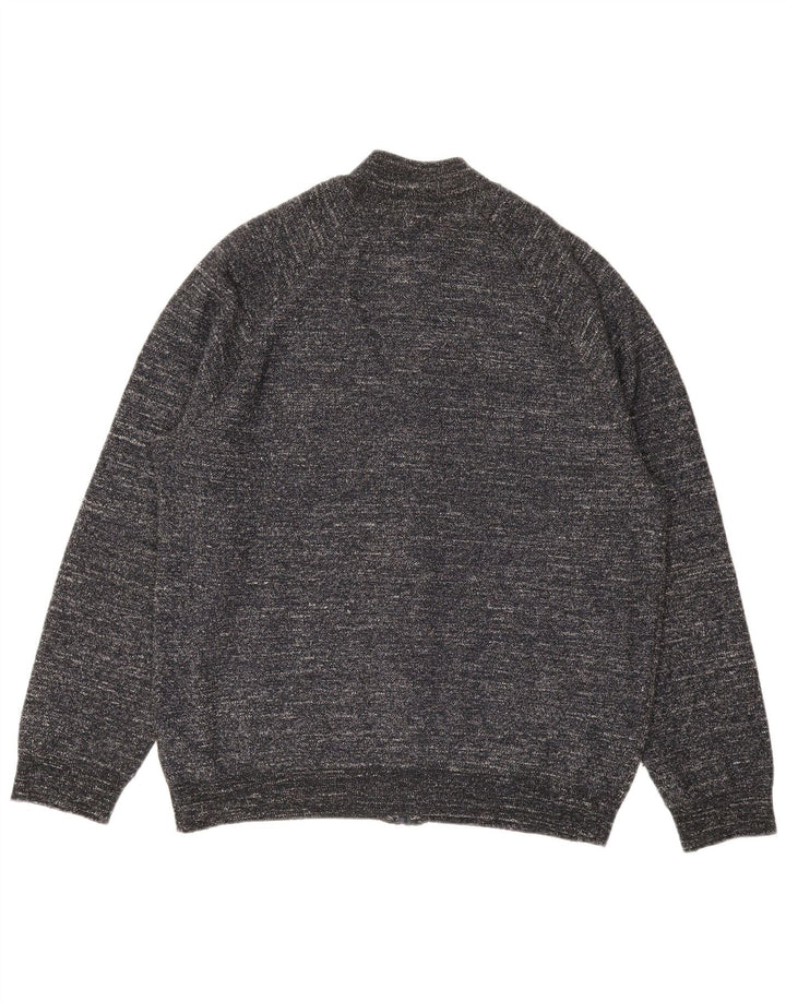 MARKS & SPENCER Pulover cardigan pentru bărbați XL poliester cu pături gri