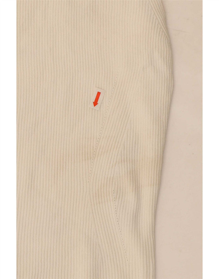 Zara Womens Crop Vest Top UK 8 Small White Polyamide