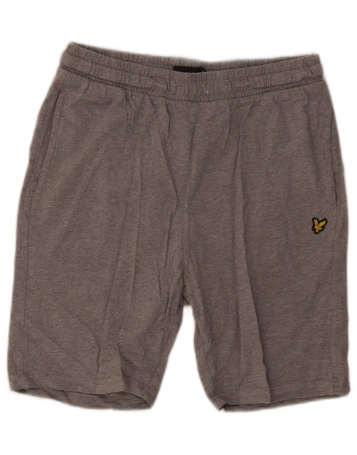 Pantaloni scurți sport Lyle & Scott pentru băieți 14-15 ani, bumbac gri
