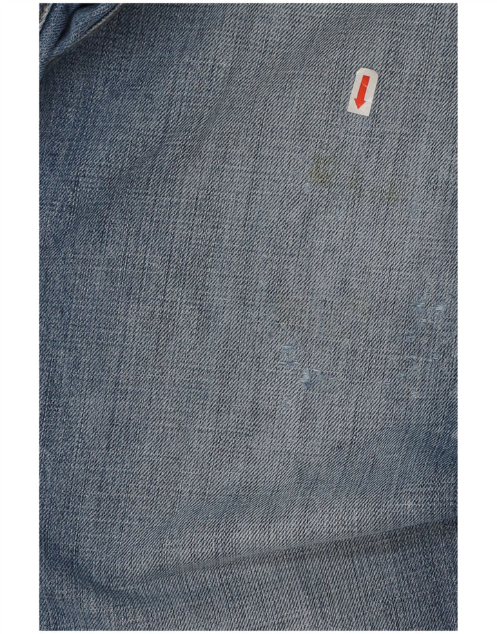Calvin Klein Blugi Distressed Straight pentru bărbați W33 L27 Bumbac albastru