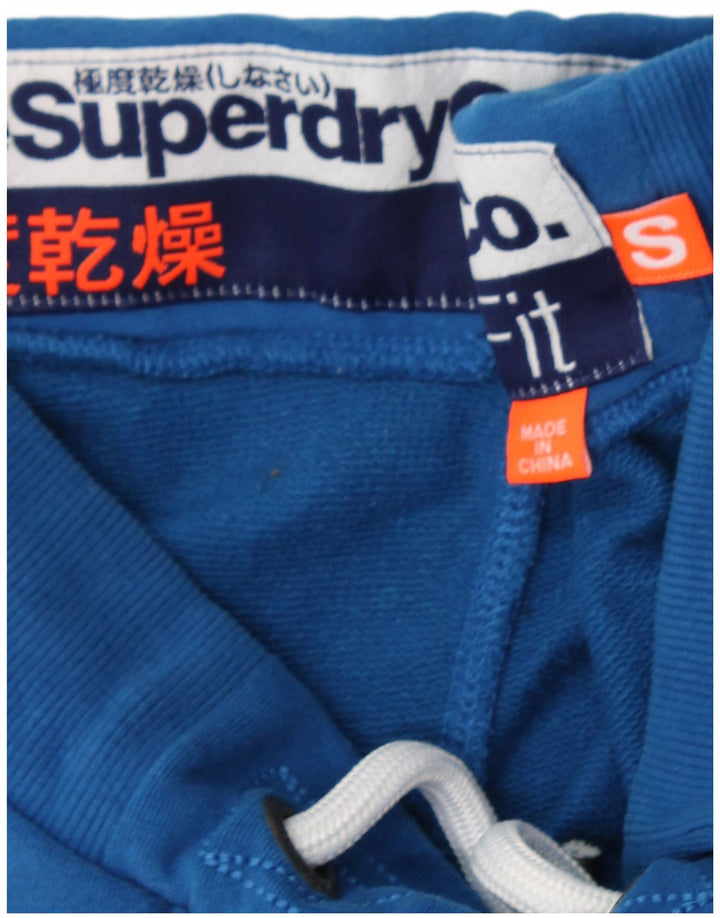Pantaloni scurti sport pentru bărbați SUPERDRY, bumbac albastru mic