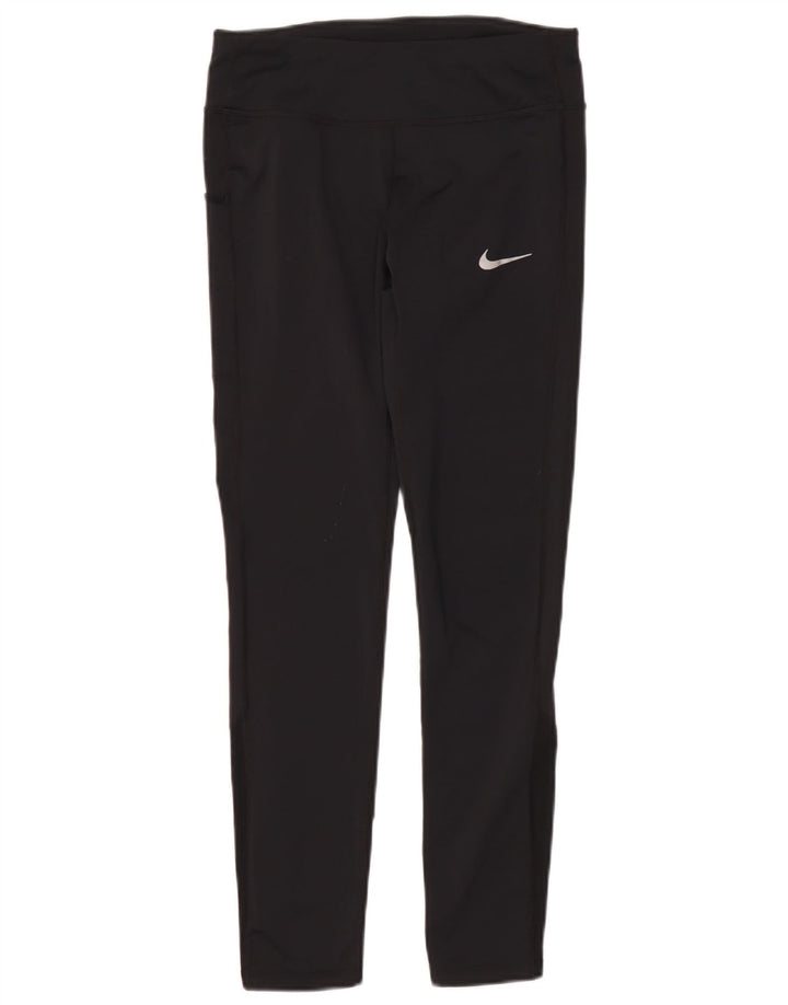 Leggings Dri Fit Nike pentru femei UK 10, poliester negru mic
