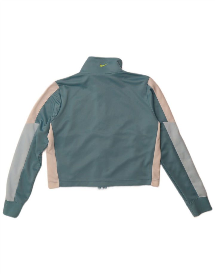 Jachetă de top pentru trening supradimensionată pentru femei Nike UK 10 Small Blue