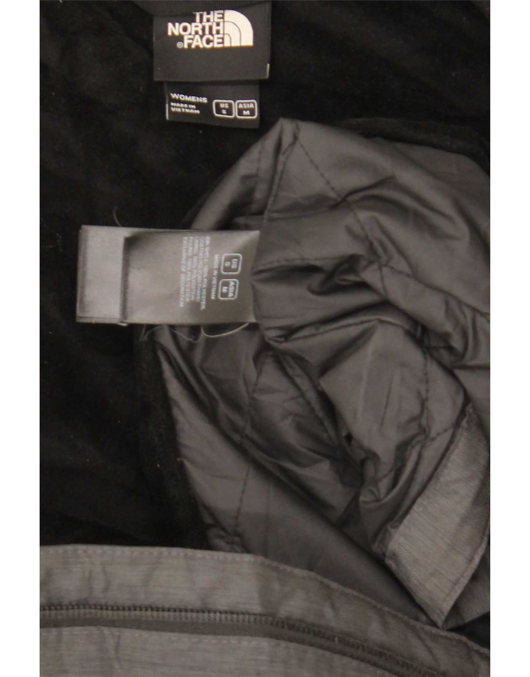 Jachetă Windbreaker pentru femei cu glugă The North Face UK 14 Medium Gri Poliester
