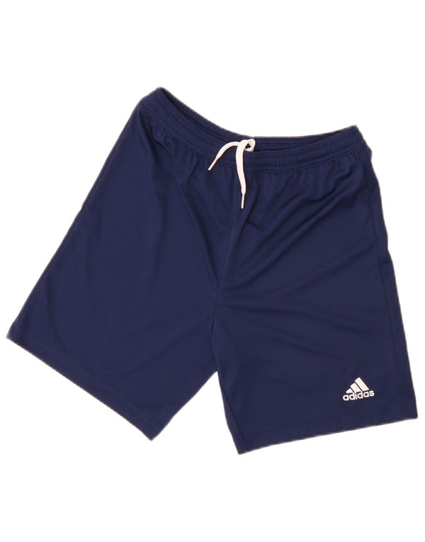 Pantaloni scurți sport Aeroready Adidas pentru băieți 13-14 ani poliester bleumarin