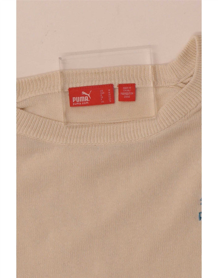 Pulover Puma pentru femei cu gâtul cu barca UK 12 Medium Off White