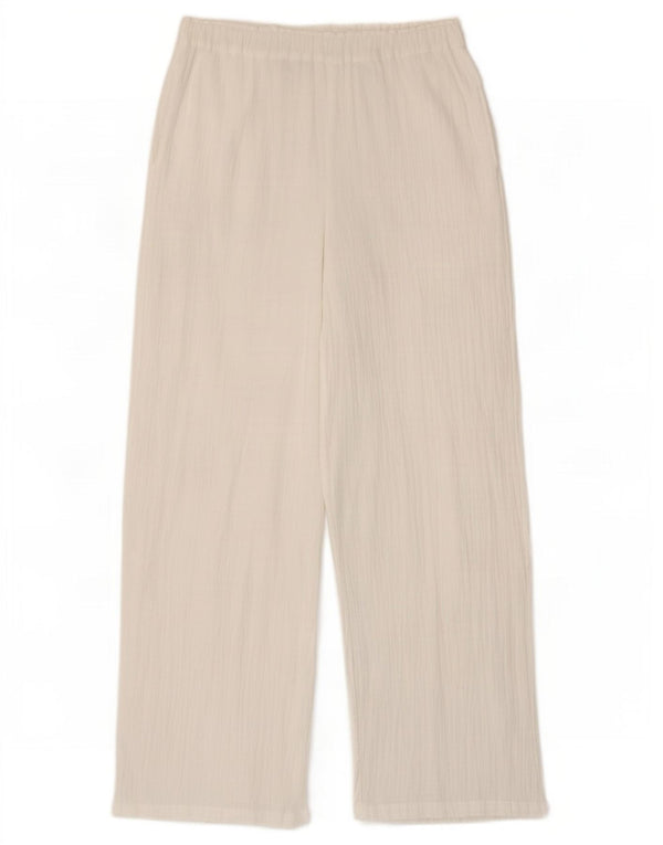 Marks & Spencer Pantaloni pentru femei cu talie înaltă UK 8 Small W28 L30 White