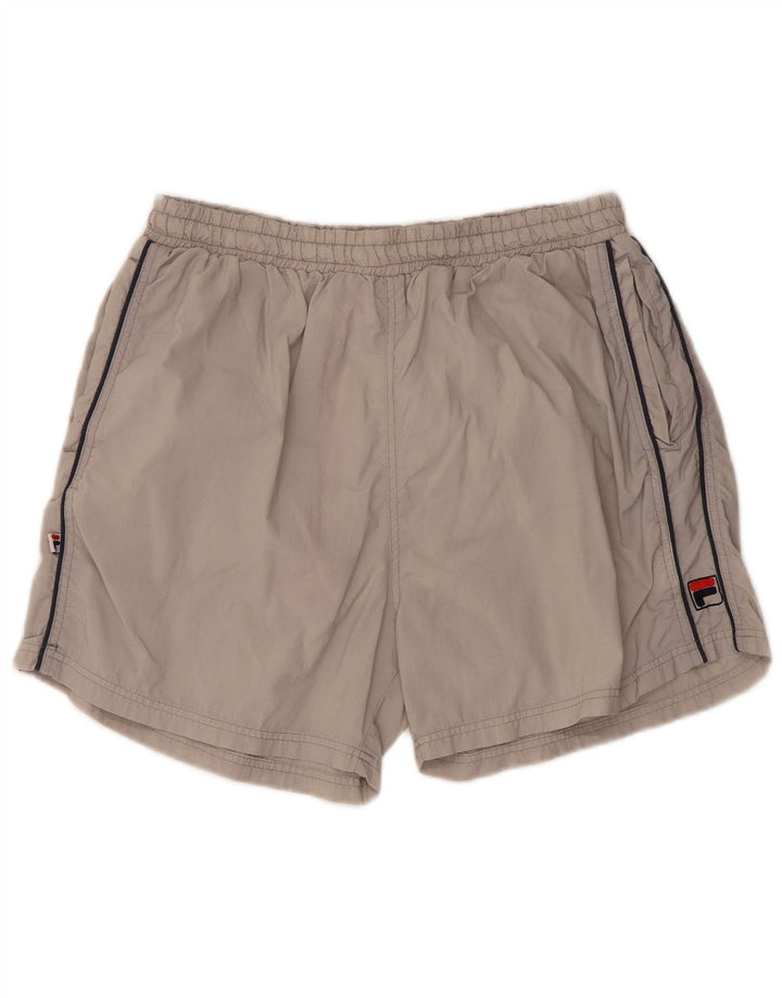 Pantaloni scurți sport Fila pentru bărbați, nailon, gri mici