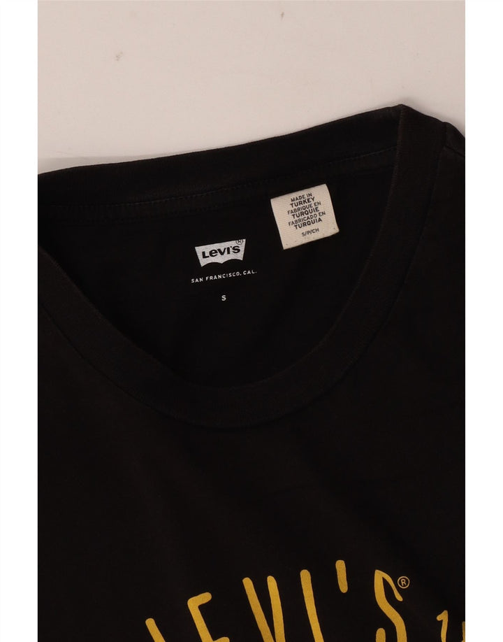 Tricou cu grafică Levi's San Francisco pentru bărbați Top mic negru