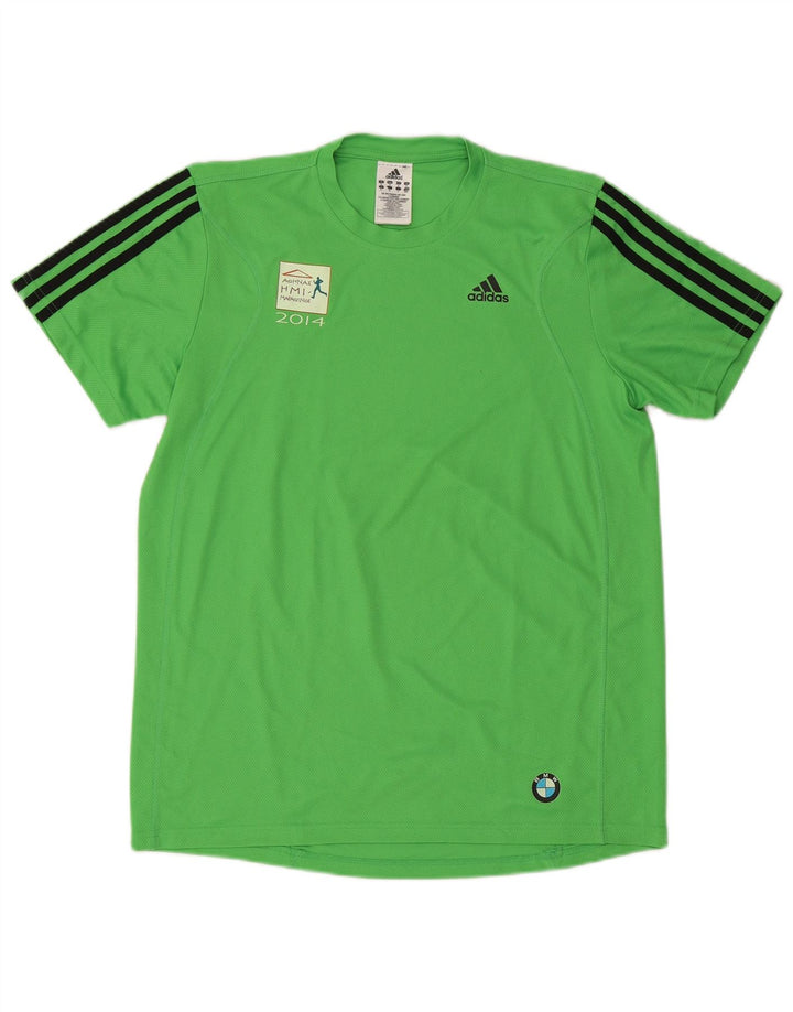 Tricou grafic Adidas pentru bărbați Aohna Top Poliester verde mediu