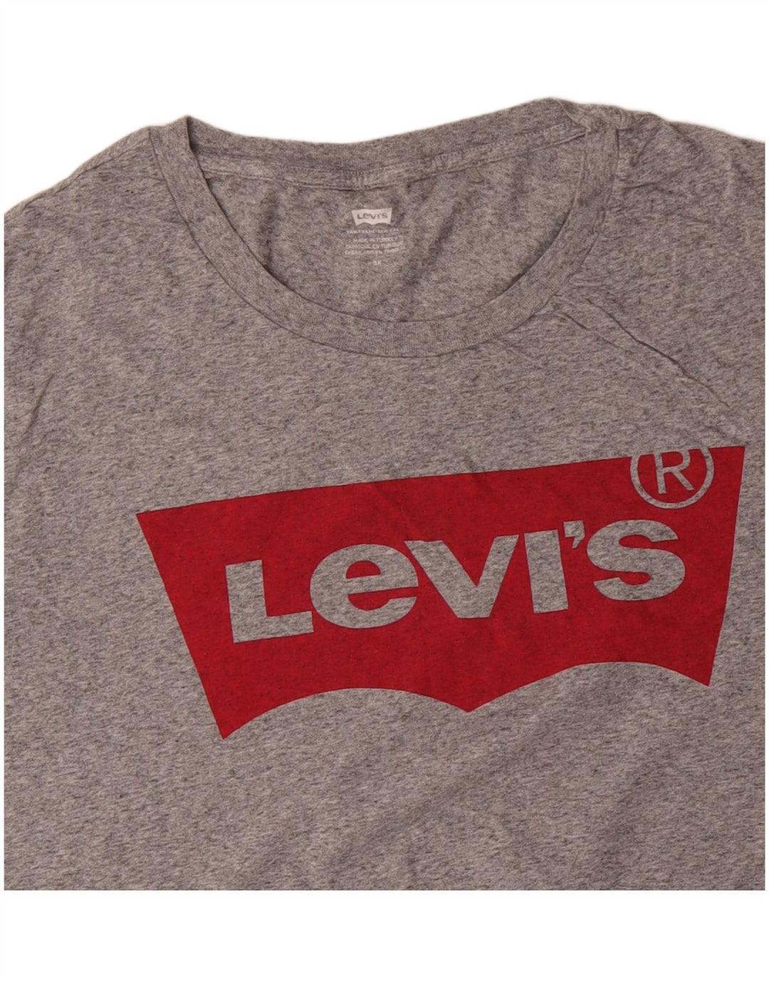 Tricou cu grafic pentru femei LEVI'S Top UK 22 3XL Bumbac cu pete gri