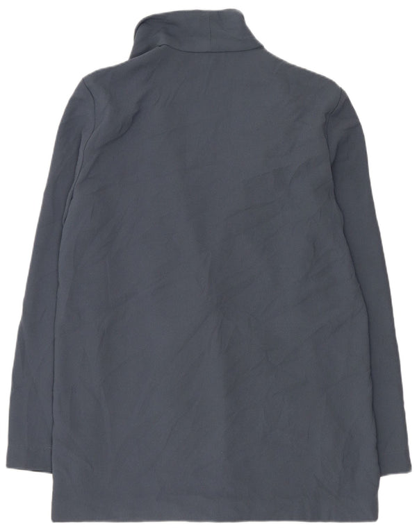 Jachetă pentru femei Topshop Blazer dublu piept UK 10 Poliester albastru mic