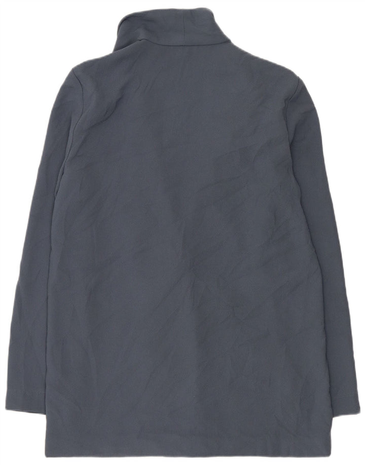 Jachetă pentru femei Topshop Blazer dublu piept UK 10 Poliester albastru mic