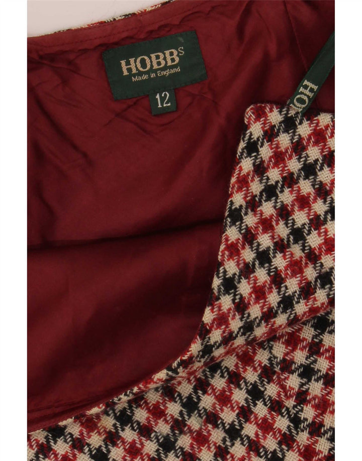 Fustă A-Line Hobbs pentru femei UK 12 Medium W30 Multicolor Houndstooth