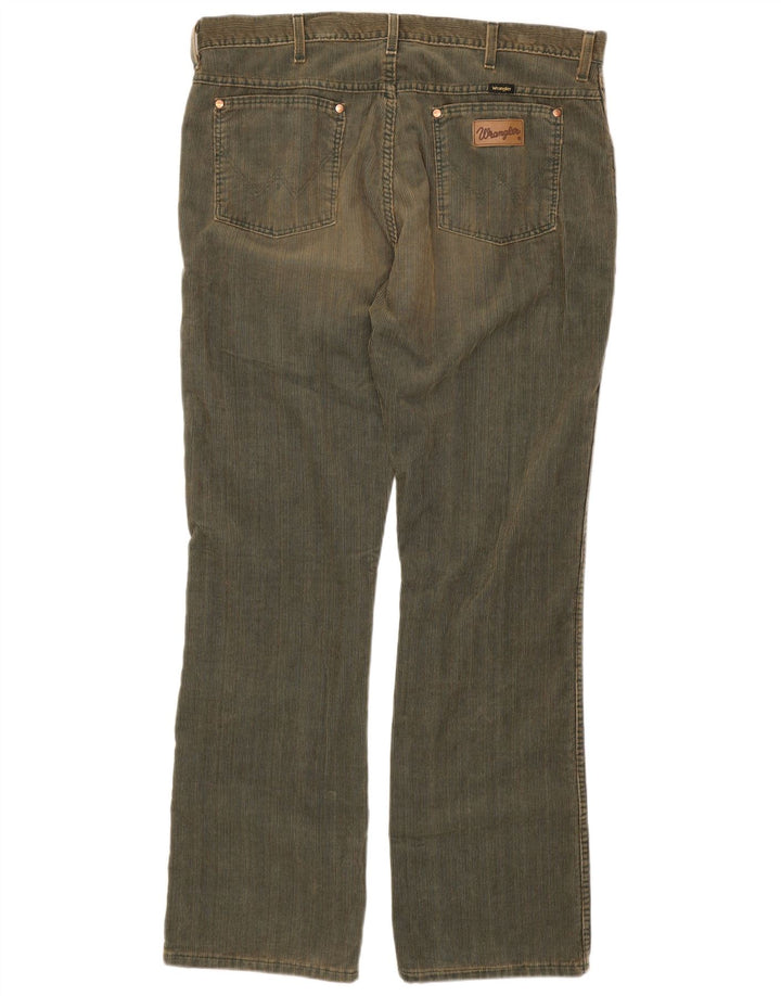 Pantaloni WRANGLER bărbătesc din velur cu velur, W38 L34, bumbac kaki