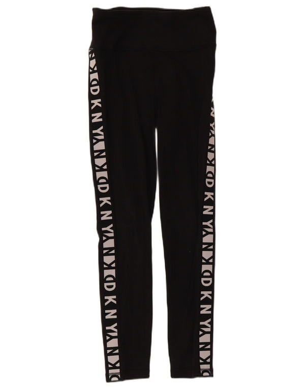 Leggings grafic Dkny pentru femei UK 4 XS bumbac negru