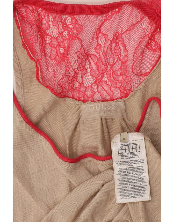 Vest Top pentru femei Guess By Marciano UK 14 Medium Beige Viscose