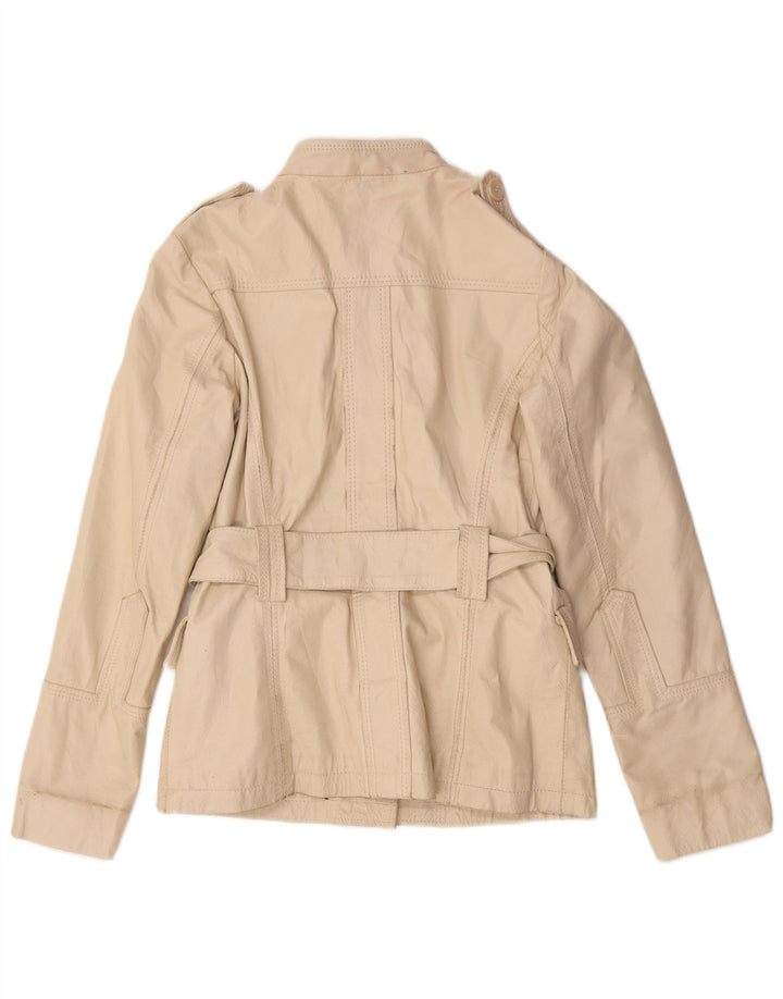 Jachetă de piele militară de epocă pentru femei IT 44 Medium Beige Piele