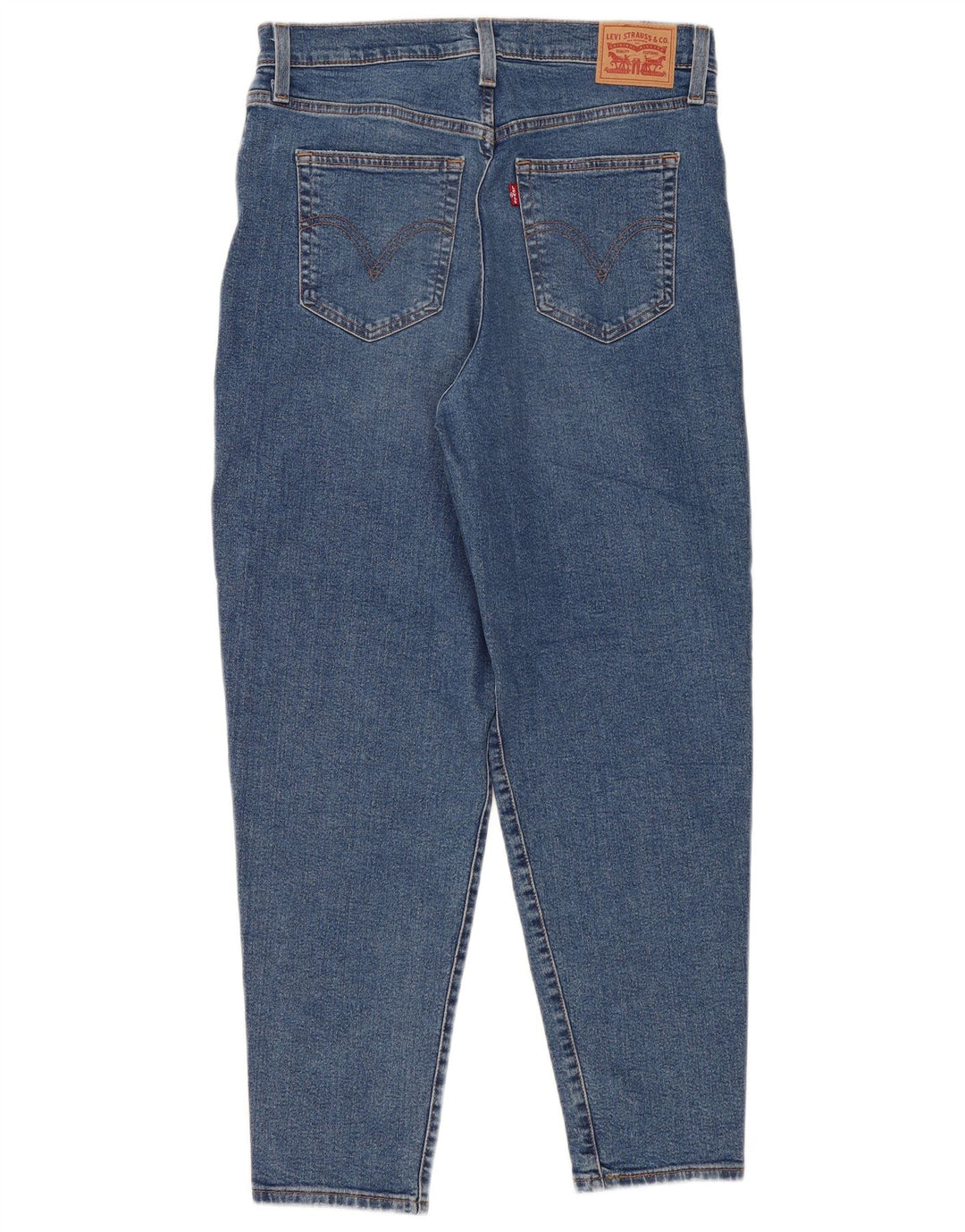 Blugi conici pentru femei cu talie înaltă Levi's W32 L29 albastru