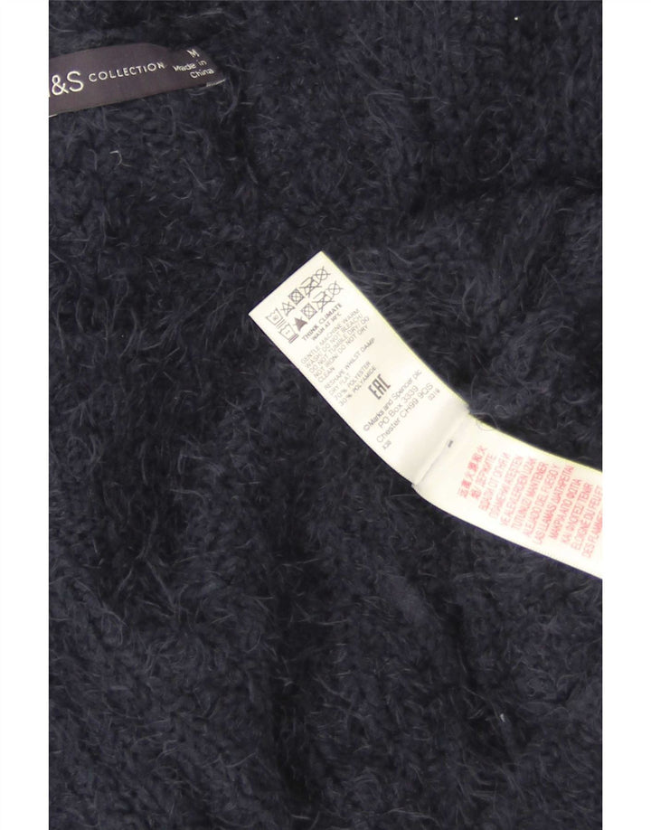 Pulover cardigan pentru femei Marks & Spencer UK 14 Poliester mediu bleumarin