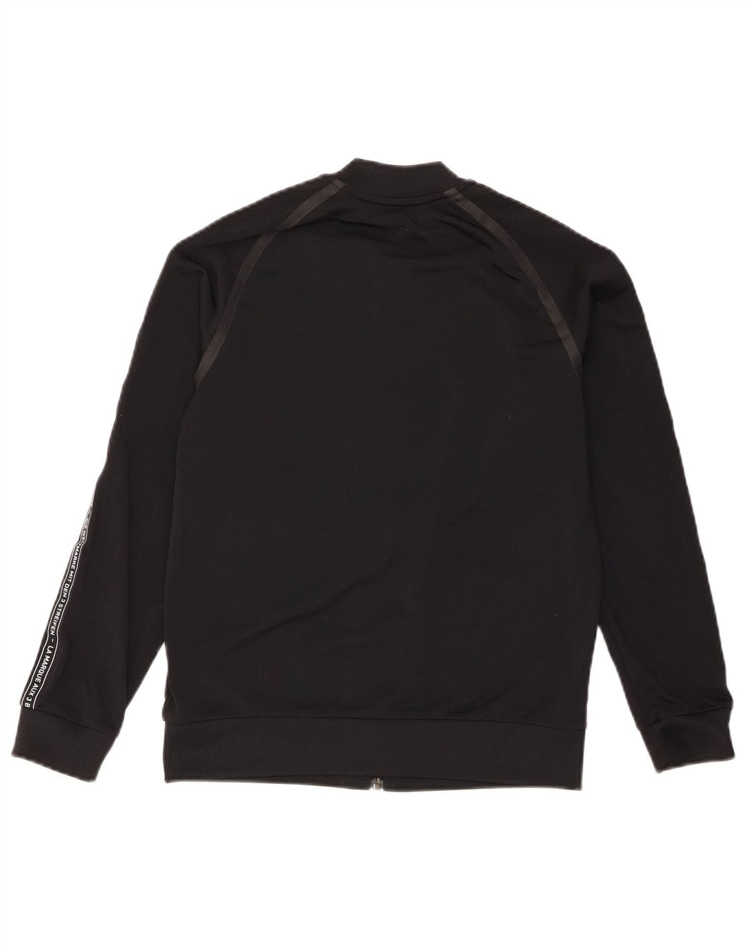 Jachetă de top pentru trening grafic Adidas pentru băieți 11-12 ani, poliester negru