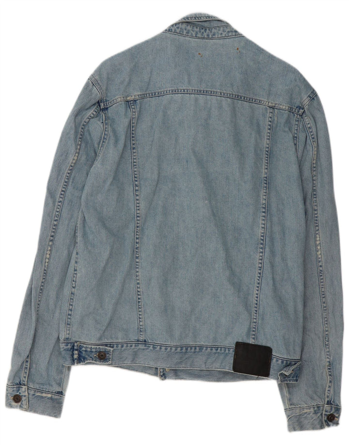 Jachetă de blugi pentru bărbați ZARA UK 42 XL Bumbac albastru
