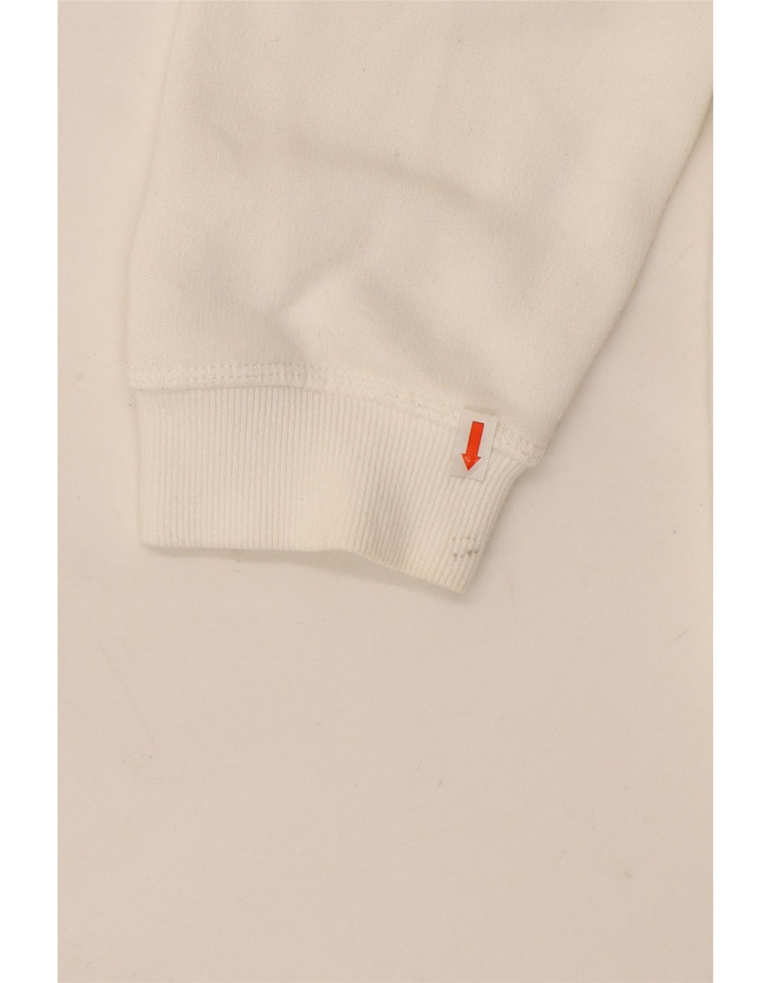 JACK WILLS Pulover supradimensionat cu glugă cu grafic pentru femei UK 16, mare, alb, bumbac