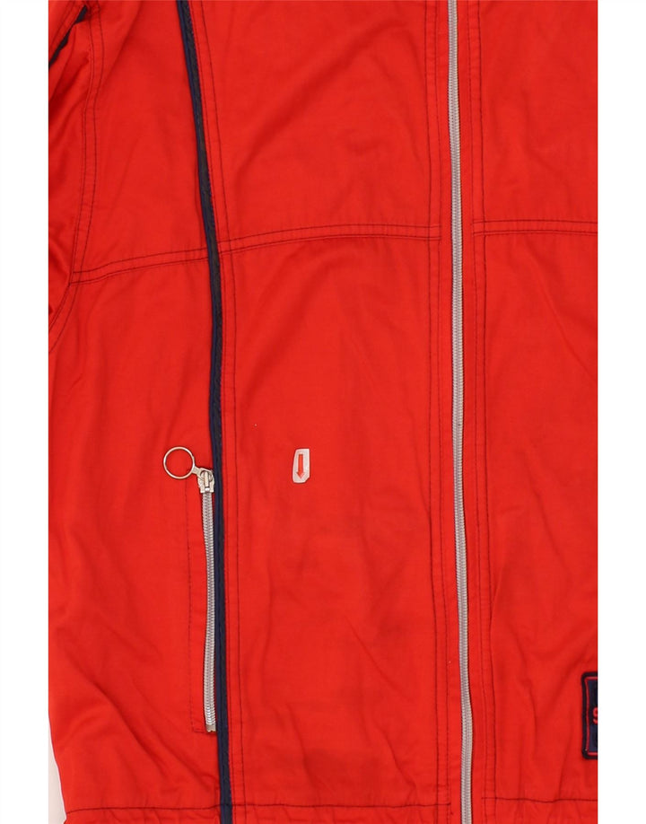 SILVY Womens Tracksuit Top Jacket IT 42 Medium Red Colourblock Cotton Vintage Silvy and Second-Hand Silvy from Messina Hembry 