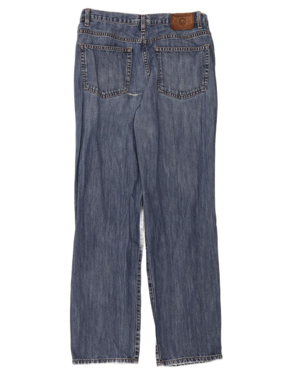 Eddie Bauer Blugi drepte pentru bărbați, cu ajustare relaxată, L35 L34, bumbac albastru