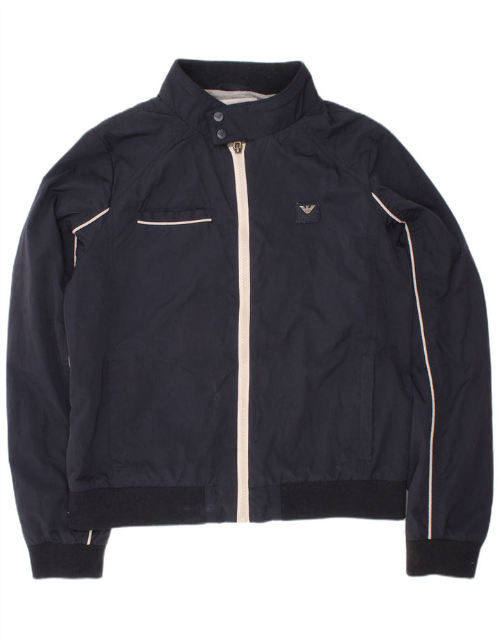 Jachetă Bomber Băieți Armani Jeans 11-12 Ani Bleumarin Poliester