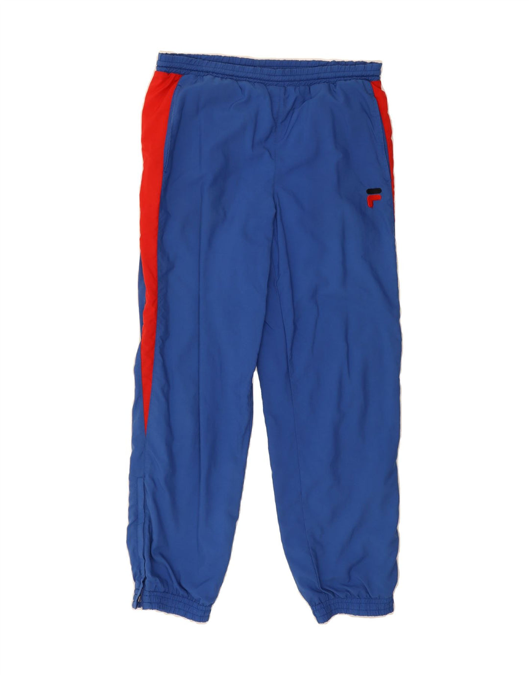 FILA Mens Tracksuit Trousers Joggers IT 46 Small  Blue Colourblock Vintage Fila and Second-Hand Fila from Messina Hembry 