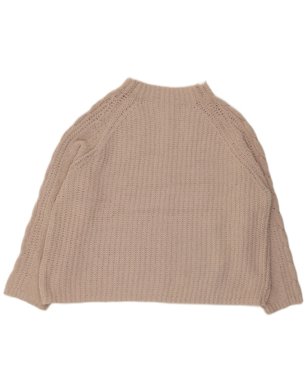Pulover pentru femei cu gât țestoasă supradimensionat Marks & Spencer UK 18 XL bej