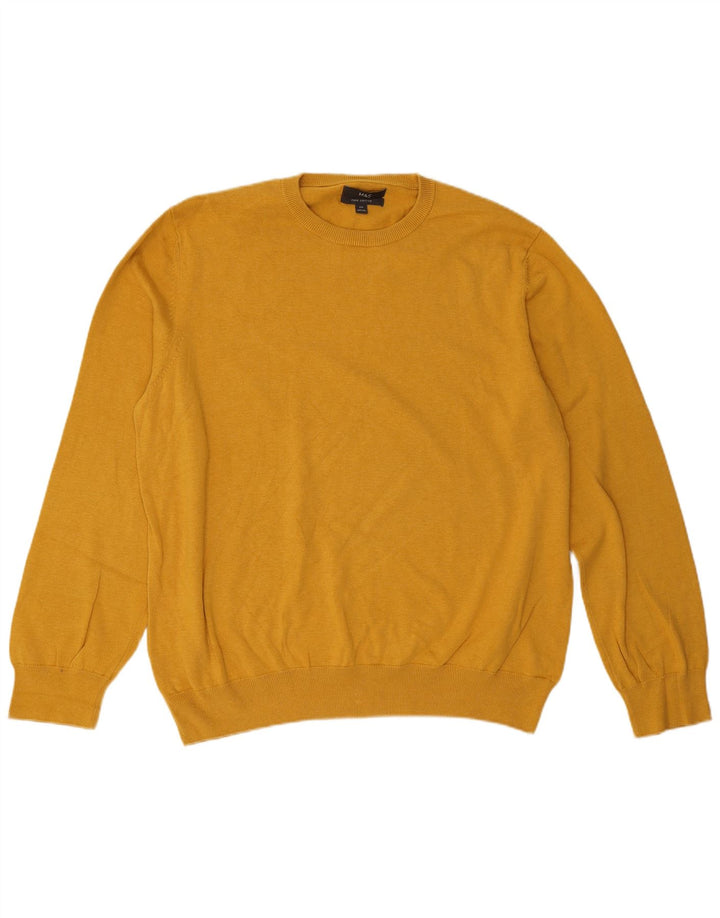 Pulover pentru bărbați Marks & Spencer, cu gât crew, 2XL, galben