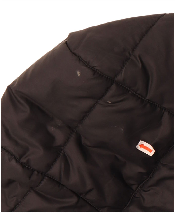 Jachetă căptușită cu glugă Nike pentru femei UK 10 Poliester negru mic