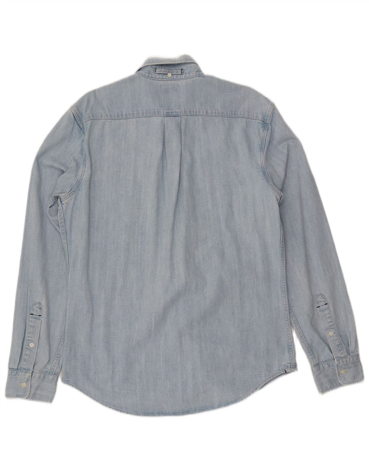 Cămașă din blugi pentru bărbați LEVI'S, bumbac albastru mediu