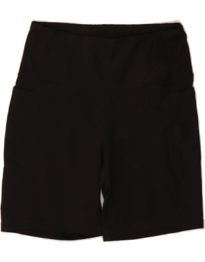 REEBOK Womens Sport Shorts UK 10 Medium  Black Polyester Vintage Reebok and Second-Hand Reebok from Messina Hembry 