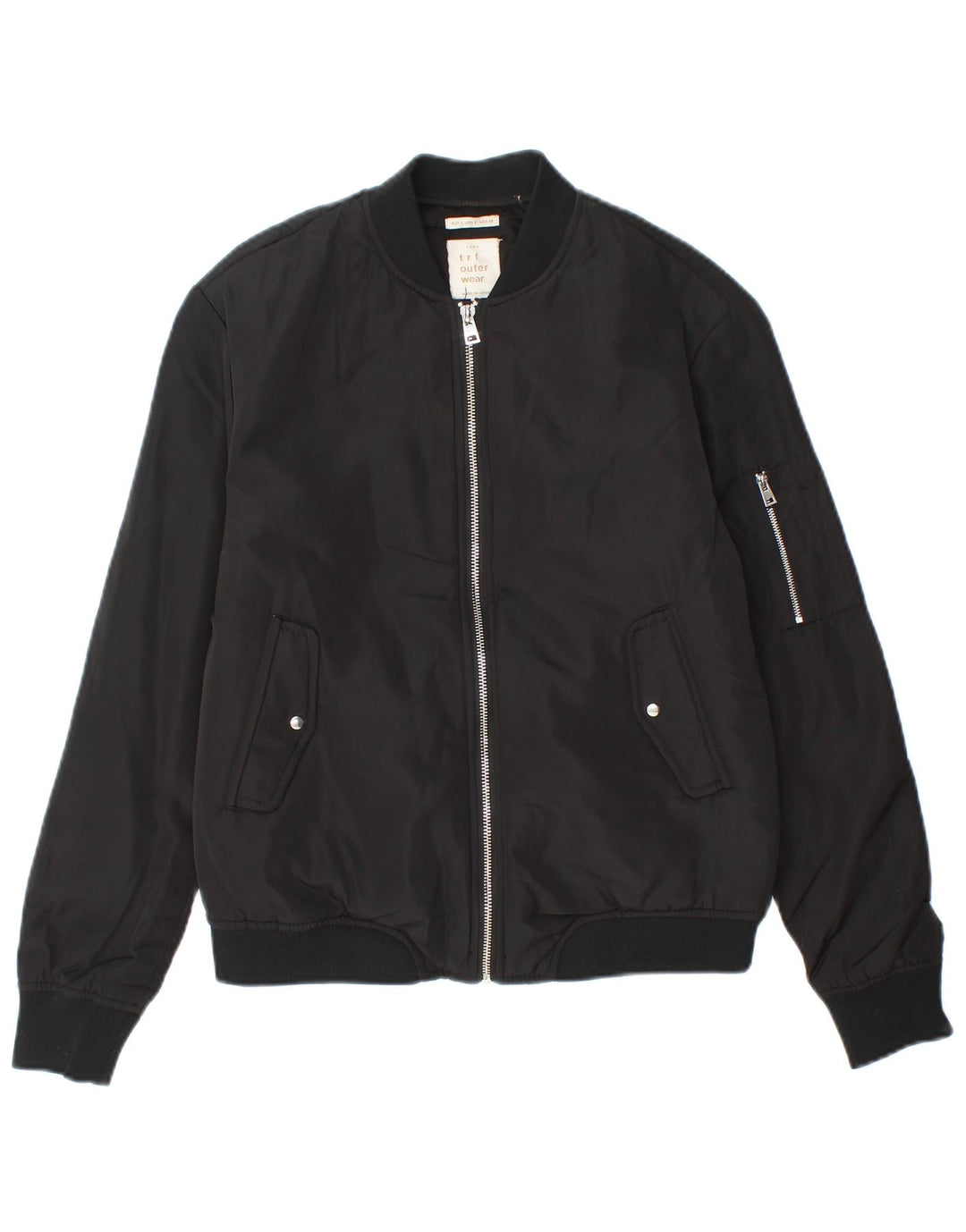 Bomber pentru femei ZARA UK 10 Poliester negru mic
