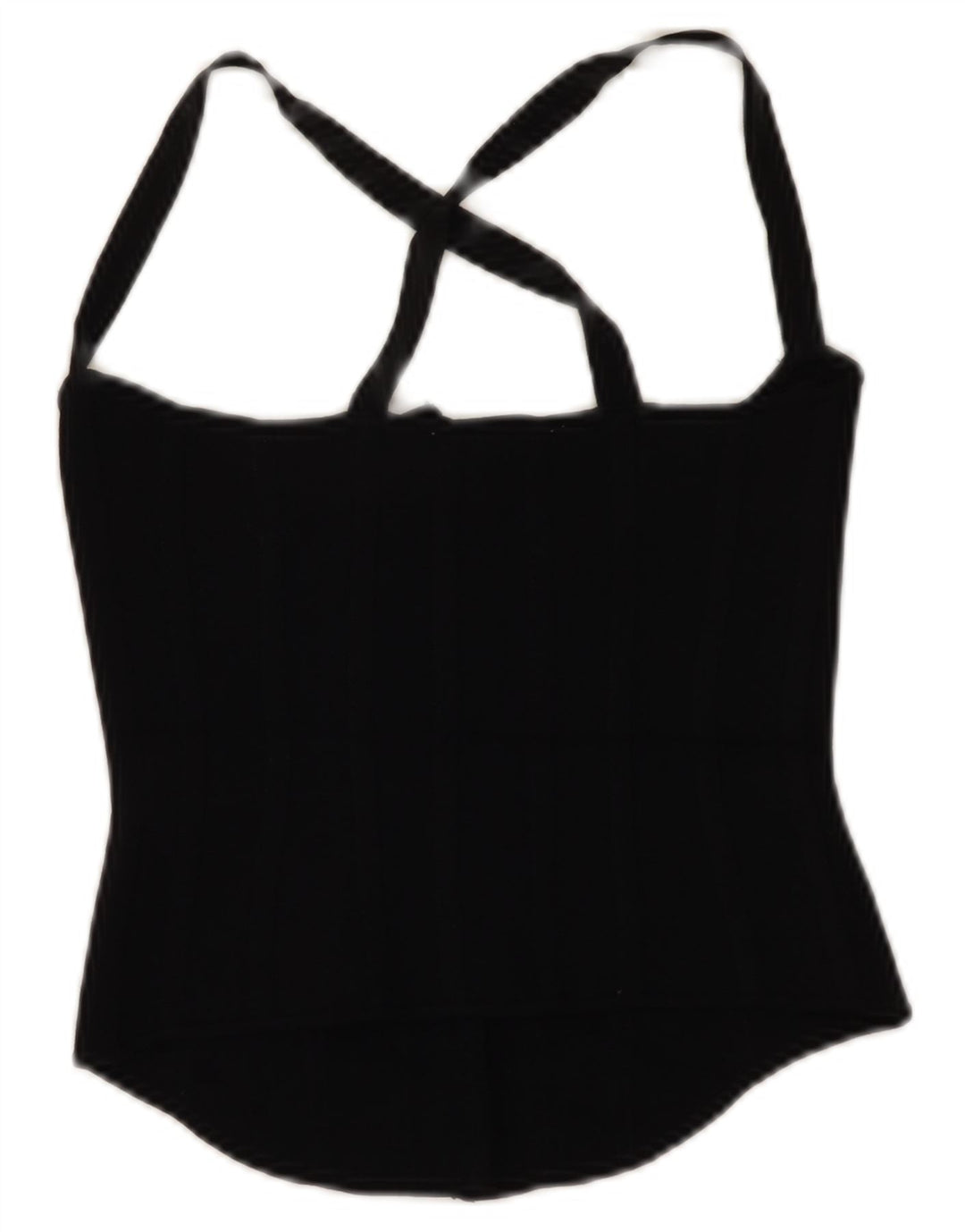 Crop Top pentru femei Zara UK 8 Small Black Viscose
