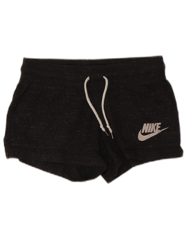 Pantaloni scurti sport Nike pentru femei UK 10, bumbac cu pete gri mici